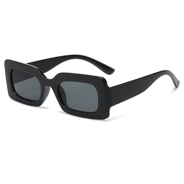 Cycling Y2K Fashion Square Thick Frame Sunglasses For Female Punk Small Rectangle Sun Glasses Colorful Lens Design Glasses_desvips.com