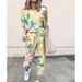 Women's Clothing autumn and winter printed casual long sleeved women's sports suit_desvips.com