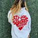 New Fleece Women's Letter Slogan Printed Hoodie Drawstring Drop Shoulder Sleeve Hooded Sweatshirt_desvips.com