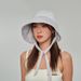UPF50+ Sun Hat - Trendy Face-Covering Fishing Hat For Women Casual UV Protection Wide Brim Summer Beach Hat_desvips.com