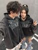 American Y2K Vintage Washed Printed Blurred Letter Hoodie Hip Hop Style Autumn Winter Unisex Sweatshirt_desvips.com