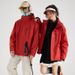 Guzi Yellow Women's Three-in-One Jacket National Standard Hard Shell Windproof Waterproof Two-Piece Set Outdoor Camping_desvips.com