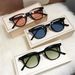 Oversized Square Colorful Retro Big Frame Sun Glasses UV400 Black Shades Sunglasses Vintage Sunglasses Outdooer Driving Eyewear_desvips.com