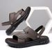 Men's sandals new summer non-slip wearable outside slippers outdoor casual dad middle-aged beach shoes_desvips.com