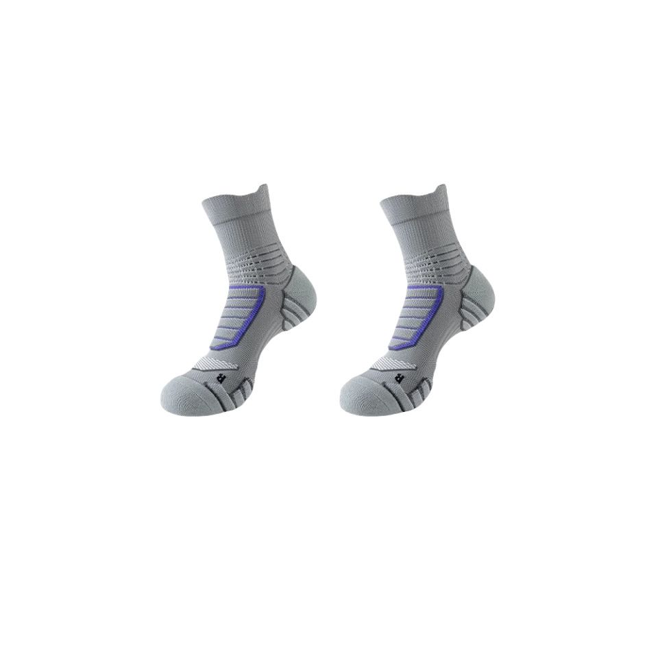 Men's Plus Size Mid Calf Terry Cloth Socks Spring Summer Style Thickened Running Sports Basketball Socks Professional Badminton Socks For Actual Use_desvips.com