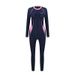 UPF50+ Sun Protection Jellyfish For Women Snorkeling Swimsuit Sleeve Long Pants One-piece Surfing Diving Suit Plus Size_desvips.com