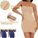 Sexy Full Slip Shapewear Women Dress Off Shoulder Bodycon Strapless Underdress Smooth Compression Body Shaper Slimming_desvips.com