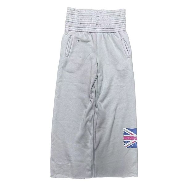 New Youth Trend Flag Print Sports Wasteland Style Casual Comfortable High Waist Long Pants_desvips.com