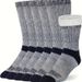 Merino Hiking Socks, Warm Crew Socks Winter Boots, Suitable For Men And Women, 3 Pairs Pack_desvips.com