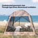 6 Person Camping Tent, Waterproof Windproof Sun Shelter, Instant Setup Family Tent For Outdoor Beach Picnic, 210D Oxford Fabric_desvips.com