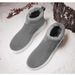 Snow Boots Men's Shoes Winter New Mid-top Cotton Shoes Outdoor Warmth Piled Thickened One-pedal Cotton Shoes Cold-proof And Non-slip_desvips.com