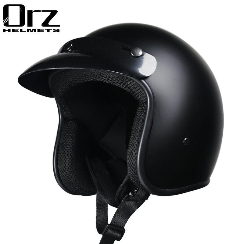 Men's and women's leather helmets Electric helmet 3/4 summer helmet semi-helmet scooter for all seasons_desvips.com