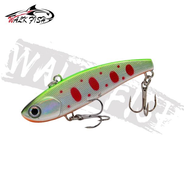 WALK FISH 1PCS High Quality Hard Bait VIB 60mm10g Pike Winter Ice Fishing Lure Tackle Sinking Icsa Artificial Wobblers_desvips.com
