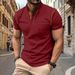 2024 Summer New Men's Short Sleeved T-shirt Quick Drying Casual Polo Shirt For Men_desvips.com