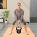 Pesa Rusa De 6 Kg Kettlebell Relleno De Arena Con Mango Ancho Antideslizante Para Entrenamiento 20x13x22 Cm_desvips.com