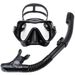 New big frame diving mirror breathing tube set men's and women's waterproof and anti-fog silicone mirror floating diving mask_desvips.com