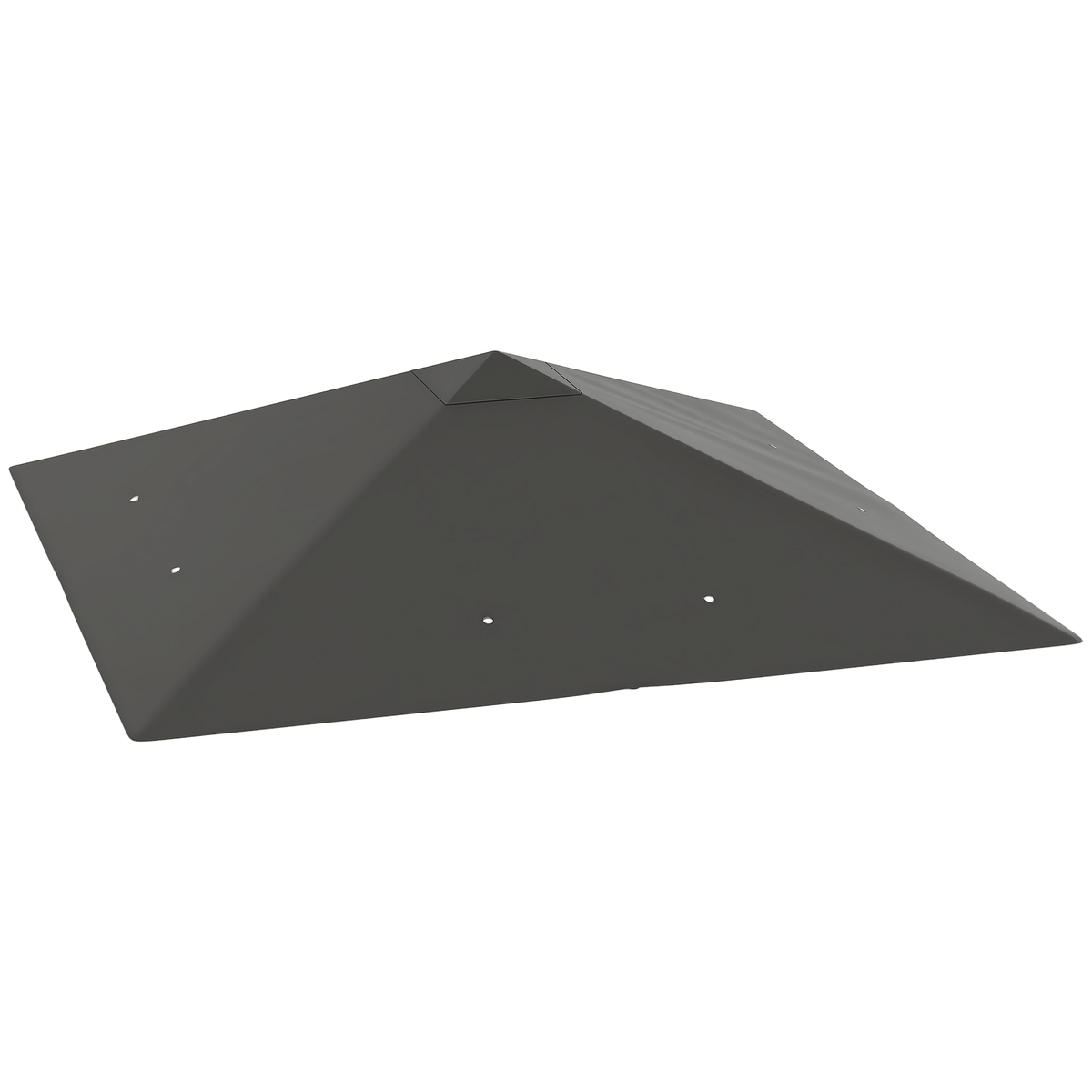 Ersatzdach Für Pavillon 3 X 3 M Wasserabweisend Pavillondach UPF30+ Ersatzbezug Oxford-Stoff, 370 G/m², Grau_desvips.com