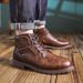 Martin American Style Large Size Work Men's Trendy High-top Motorcycle Short Paratrooper Boots_desvips.com