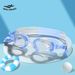 Silicone For Children And Adults Universal Custom HD Clear One-piece Earplugs Waterproof Anti-fog Swimming Goggles_desvips.com