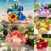 Trendy Twist Stick Finished Flower Basket Handmade Sunflower Tulip Lily Gift For Teacher's Mother's Day, And Birthdays_desvips.com