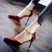 Soled Ddmywed Red High Heeled Shoes Sexy Satin One Line Buckle Pointed Rhinestone Spring Slim Heel Dress Women S Singles_desvips.com