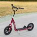Trottinette Enfant Patinette Pneus 30 Cm Hauteur Guidon Réglable Poignée Frein Et Béquille Acier Pour Enfants À Partir De 5 Ans Rouge_desvips.com