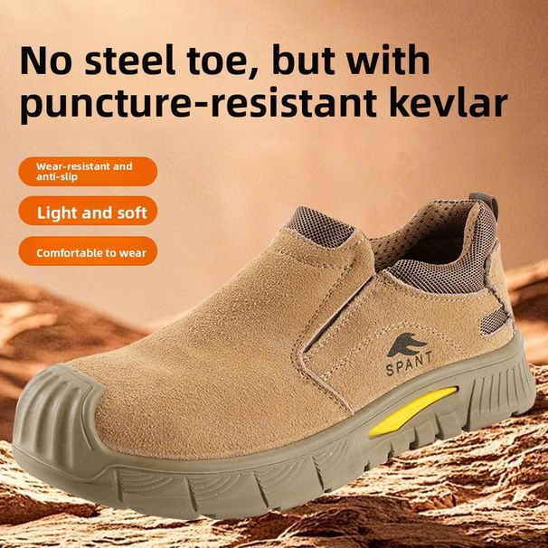 Summer New For Men, Electrician Shoes, Anti-Smash, Anti-Puncture, Comfortable, Breathable, Steel Toe, Non-Slip,_desvips.com