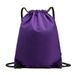 Unisex Drawstring Backpack - Lightweight Foldable Gym Bag For Basketball Shoes & Sports Gear, Custom Logo Oxford Fabric Carryall_desvips.com