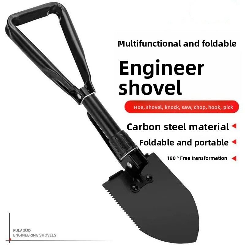 Outdoor Multifunctional Medium-sized Engineer Supplies Folding Camping Tools Military Tent Shovel_desvips.com