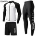Korean Men's Diving Quick-Dry Sun Protection Jellyfish Surfing Suit Slimming Hot Spring Two-Piece Swimsuit Sleeve Long_desvips.com