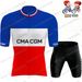 New Kids Team CMA-CGM 2026 Jersey Set France Tour Boys Girls Cycling Clothing Summer Children Road Bike Shirt Suit Pants_desvips.com