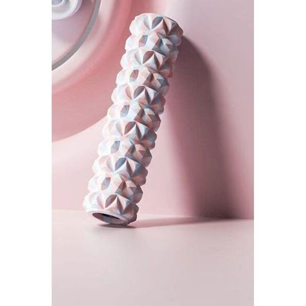 Yoga Quick Slimming Leg Artifact Wolf Tooth Massage Muscle Rolling Stick Foam Roller Two-Piece Set 1_desvips.com