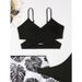New Spot Bathing Suit Women Feel Thin Printed Short Skirt Strap Halter Bikini Three-piece Set_desvips.com