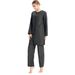 Muslim Swimwear M-4xl Solid Color Conservative Three-piece Sportswear Muslim Swimsuit Suit S007_desvips.com