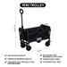 Mini Collapsible Folding Utility Beach Wagon Cart Heavy Duty Large Capacity Fold Wagon Outdoor Trolley Portable Camping Cart_desvips.com