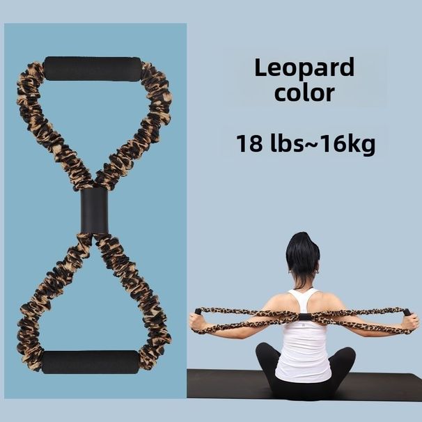 8-Shape Yoga Figure-8 Elastic Band Fitness Home Resistance Rope Exercise Shoulder Opening Weight Loss Slimming Legs_desvips.com