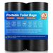8 Gallon Biodegradable Thickened Portable Toilet Bag, Heavy Duty Leak-Proof Black Garbage Bags For 5-8 Gallon Bucket Seat, Compostable Waste Bag For C_desvips.com