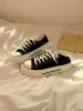 Shoes Flats Female Sneakers Heels Dress Fabric Rubber Lace-Up Solid Leisure Flock Back Casual Woman Shoe Low H 240626_desvips.com