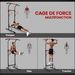 Station De Musculation Multifonctions Barre De Traction Chaise Romaine Hauteur Réglable Acier Noir Rouge_desvips.com