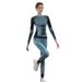 Autumn Winter Cycling Suit For Women Slimming Outer Breathable Yoga Color Block High Elastic Shaping Clothing Sports_desvips.com