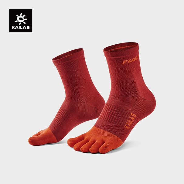 KAILAS Unisex Toe-Separator COOLMAX Yarn Quick-Drying Antibacterial Odor-Resistant Daily Training Running Socks_desvips.com