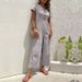 Women's casual commuting nine-point pants summer wide-leg jumpsuit women_desvips.com