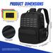 Backpack Heavy Duty For Men Storage With 3 Pouches Organizer Electrician Plumber Maintenance Worker Tool Bags_desvips.com