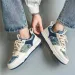 Van Gogh And Womens Mens Platform Sports Casual Skateboarding Shoes Flat 3D Graffiti Starry Night 250226_desvips.com