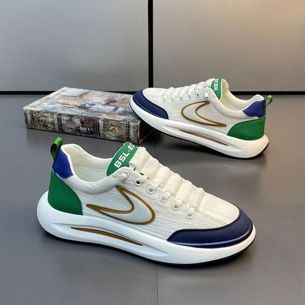 Men's Spring New Breathable Ice Silk Cloth Mesh Trend Everything With Daddy Shoes_desvips.com