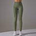 New Seamless Knit Dot Hip Lift High Waist Tummy Control Yoga Sports Running Fitness Cropped Pants_desvips.com