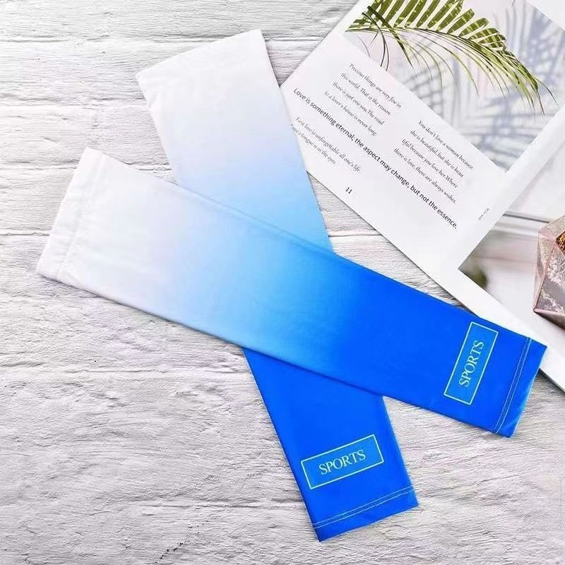 Gradient Color Ice Silk Sun Arm Sleeves Men Women, Suitable For Summer Driving, Cycling, Sports, And Outdoor Activities,_desvips.com
