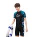 2022 Couple Swimsuit Sun Protection Two-Piece Fashion Korean Men's Short Sleeve Women's Set Surf Beach Swimwear_desvips.com
