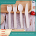 Disposable Wooden Biodegradable Tableware Printed Commercial Hotel Restaurant Birch Wood Spoon Thickened Fork_desvips.com