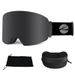 LOCLE Ski Professional Grade Anti-Fog Snap-On Prescription Goggles For Snowboarding And Skiing Outdoor Mountaineering_desvips.com